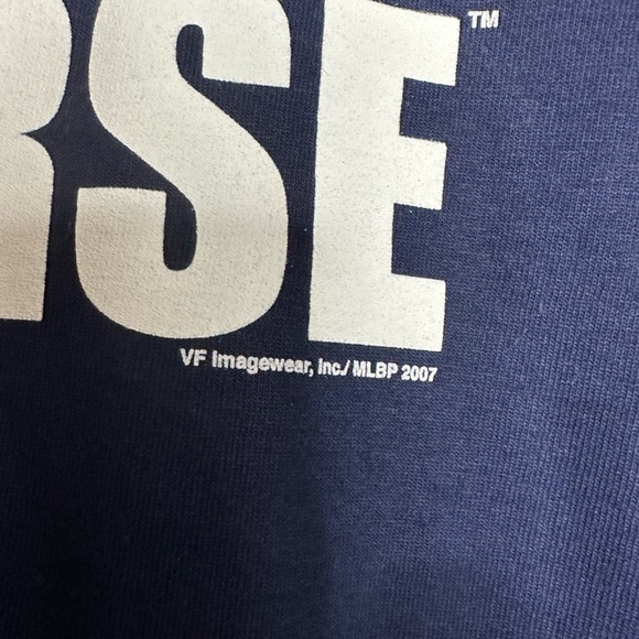 Yankees Universe Medium Navy Blue Tee New York MLB Lee Y2K Vintage NEW WITH TAGS - Picture 7 of 7